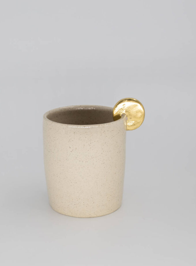 Cylindrical cup with handle small